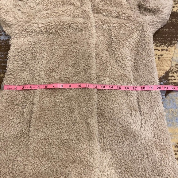 Kenneth Cole Notch-Collar Faux-Fur Coat Truffle XS - Picture 9 of 11